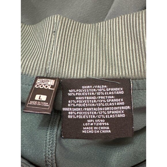 32 Degrees Cool Teal Skort Size Large Built In Shorts Stretch Sport Casual Skirt - Picture 7 of 9